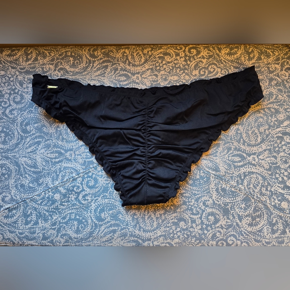 Smart & Sexy NWOT XL Black Scrunch Back Cheeky Bikini Bottom